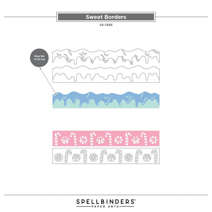 Sweet Borders Etched Dies by Stamperia