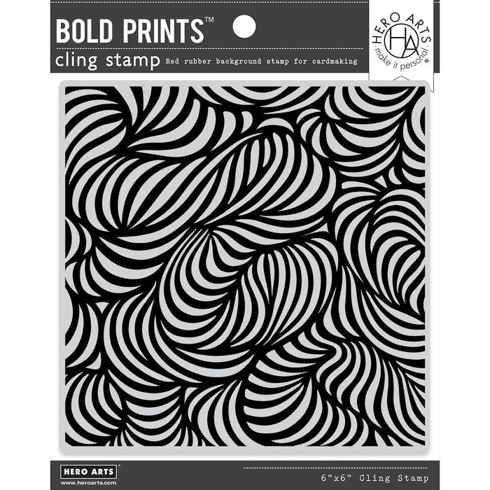 Swirl Bold Prints Cling Stamp