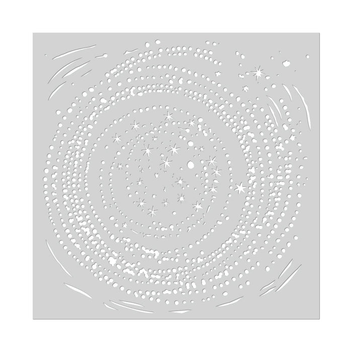 Swirling Stars Stencil