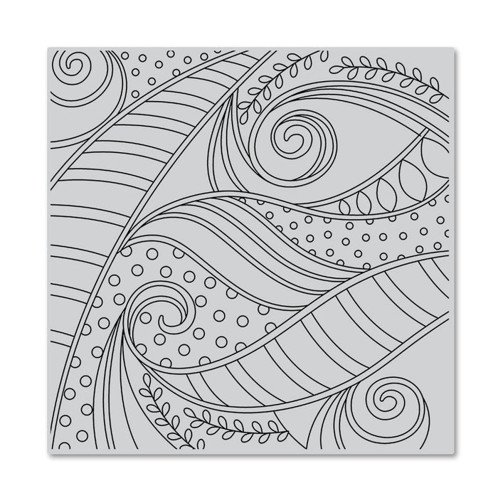 Swirls and Dots Bold Prints Cling Stamp