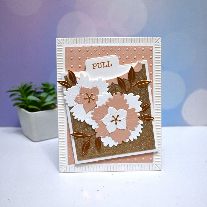 Tabbed In & Out Sentiments Clear Stamp & Die Set by Wendy Vecchi