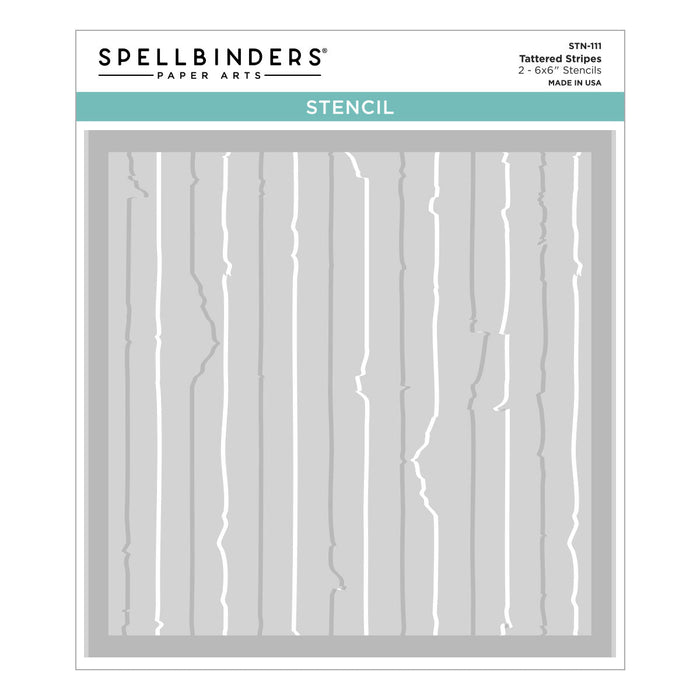 Tattered Stripes Stencils