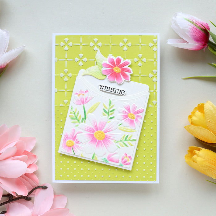 Thank You Bouquet 3D Emboss & Cut Folder by Wendy Vecchi