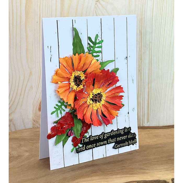 The Cottage Garden Sentiments Press + Foil Plate & Die Set by Susan Tierney-Cockburn