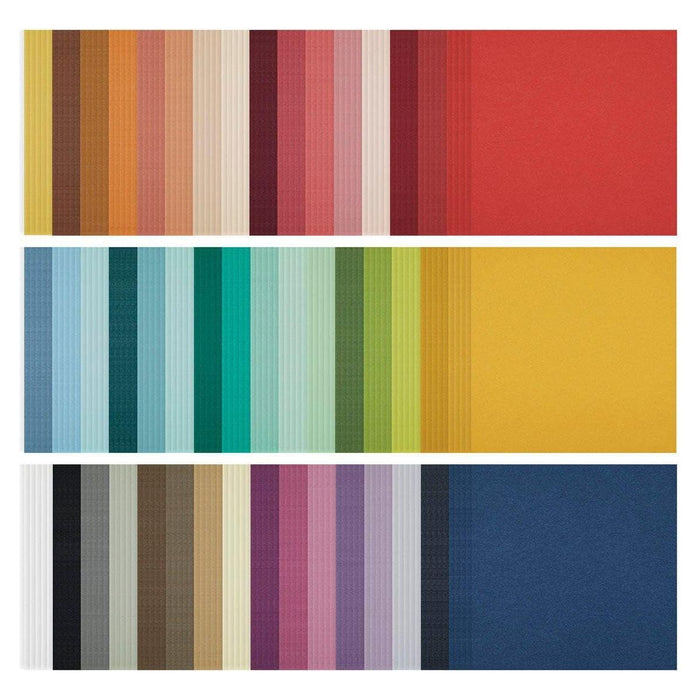 The Full 48 ColorWheel Cardstock Pack 12" x 12" - 5 each