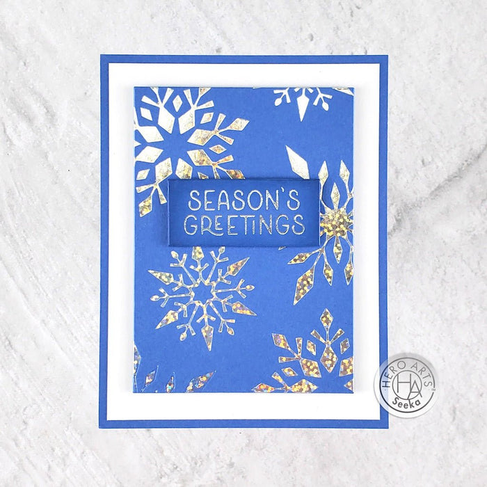 Three Holiday Messages Hot Foil Plate