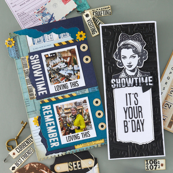 Torn Edges with Tag Etched Dies by Esther Glas