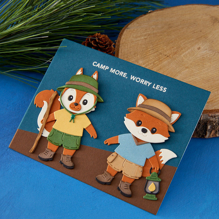 Trailside Trio Etched Dies by Allison Frazier