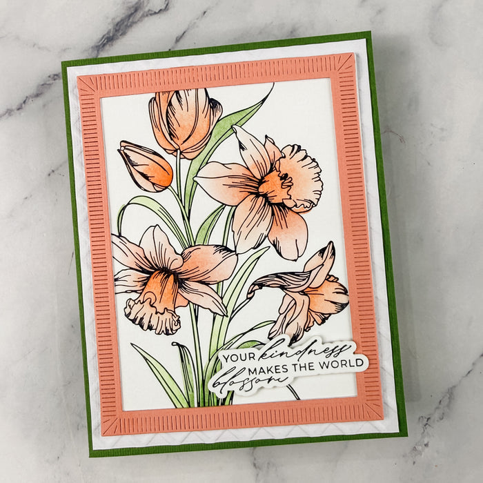 Tulips and Daffodils Press + Foil Plate by Yana Smakula