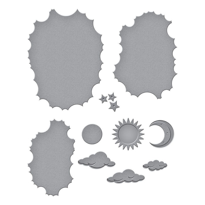 Tunnel Clouds Etched Dies by Vicky Papaioannou