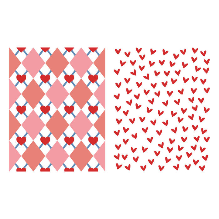 Two Way Heart - Stencil of the Month