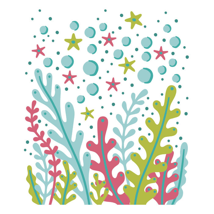 Underwater Bloom - Stencil of the Month
