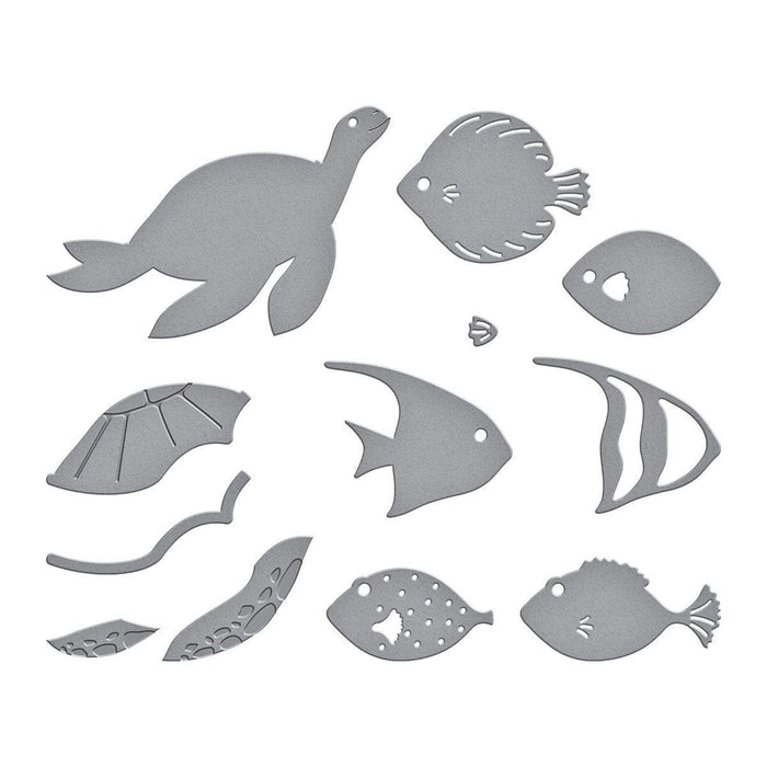 Underwater Marine Life Etched Dies by Vicky Papaioannou