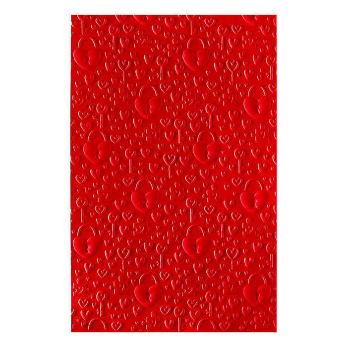 Unlock My Heart - 3D Embossing Folder of the Month