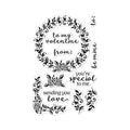 Valentine Wreath Clear Stamp Set