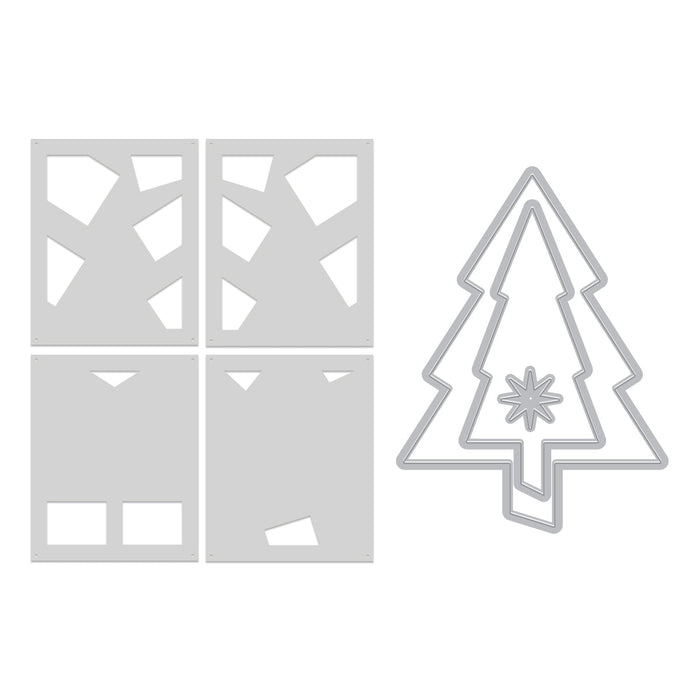 Very Merry Tree Die & Stencil Bundle