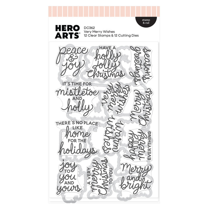 Very Merry Wishes Stamp & Cut