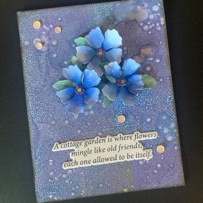 Vinca Etched Dies by Susan Tierney-Cockburn