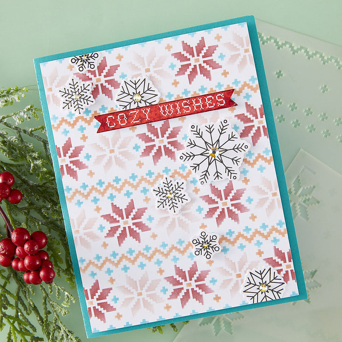 Warm & Woven - Stencil of the Month