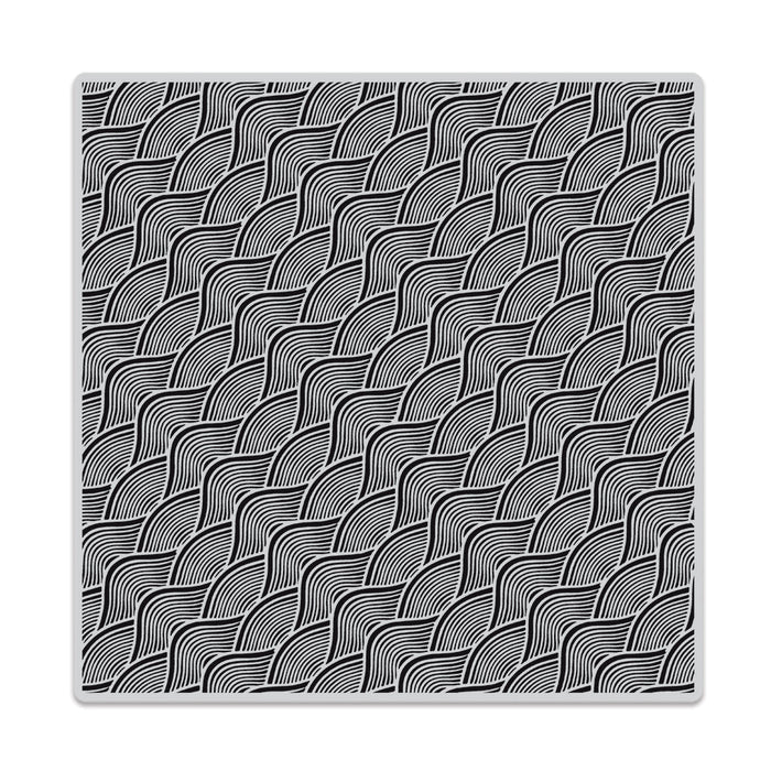 Wave Pattern Bold Prints Cling Stamp