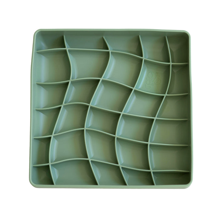 wavies slow feeder bowl | artichoke