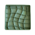 wavies slow feeder bowl | artichoke