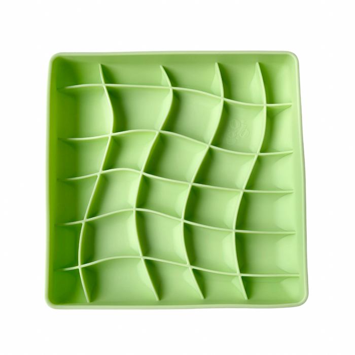 wavies slow feeder bowl | honeydew