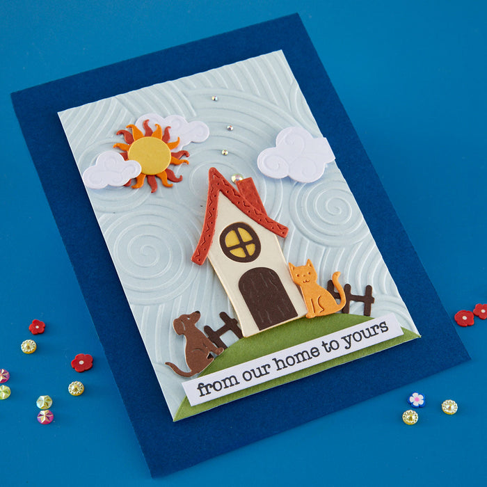 Whimsical Houses Etched Dies by Vicky Papaioannou