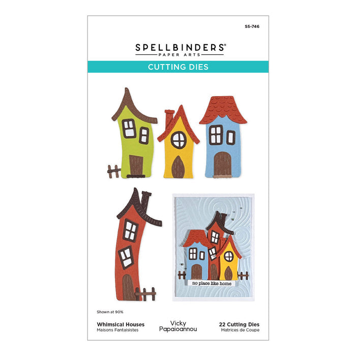 Whimsical Houses Etched Dies by Vicky Papaioannou