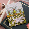 Windmills and Tulips Press + Foil Plate by Yana Smakula