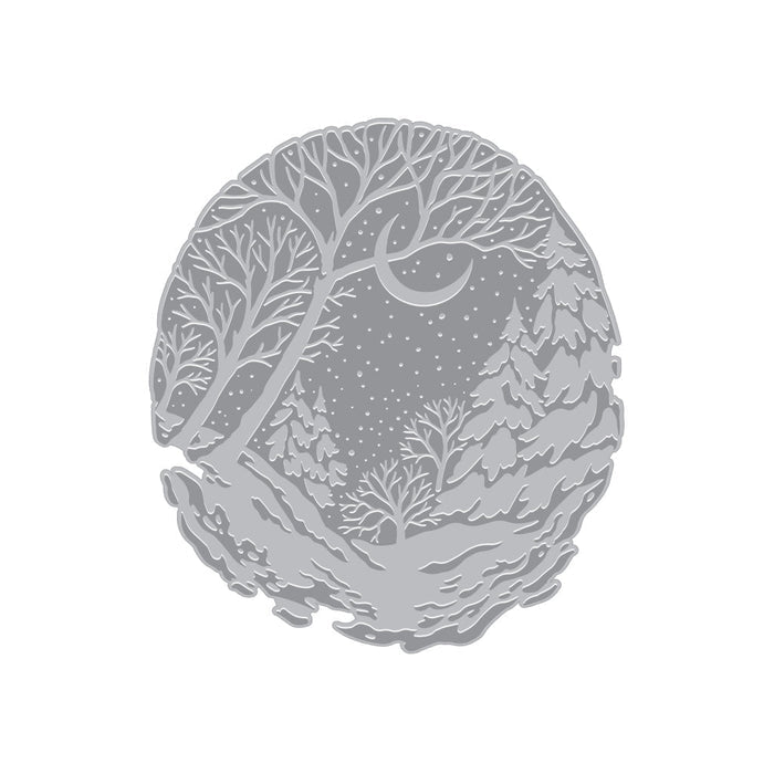 Winter Forest Letterpress + Foil Plate