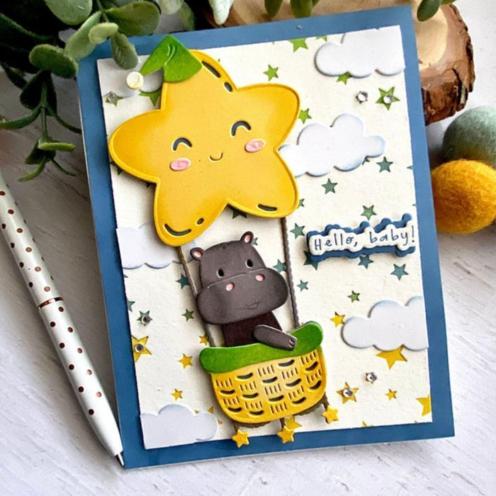Wishing and Falling Stars 3D Embossing Folder and BetterPress Bundle