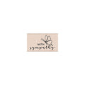 With Sympathy Butterfly Woodblock Stamp