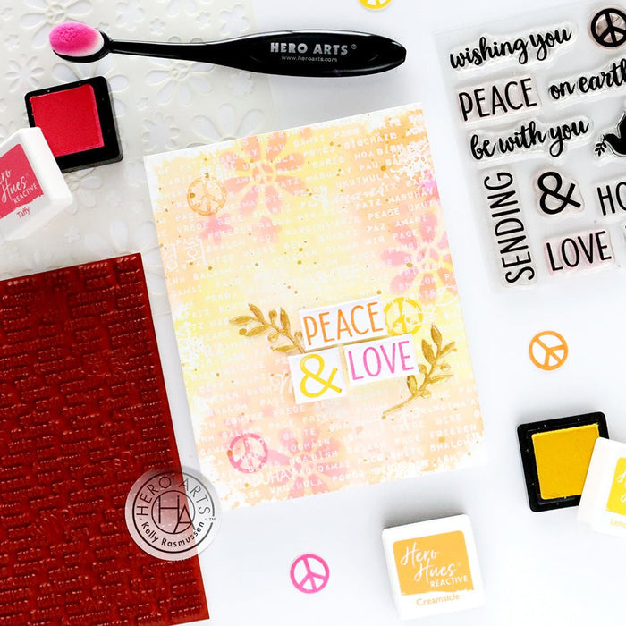 Words of Peace Bold Prints Cling Stamp