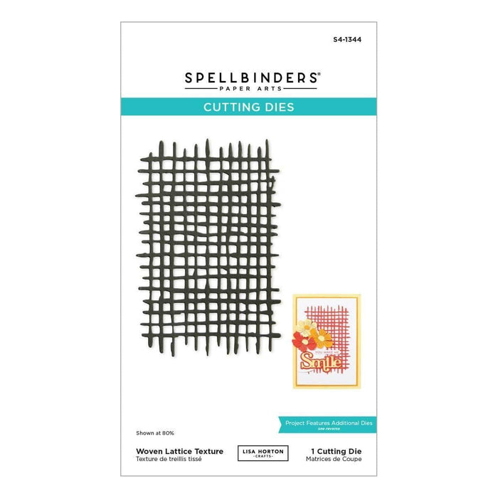 Woven Lattice Texture Etched Dies by Lisa Horton
