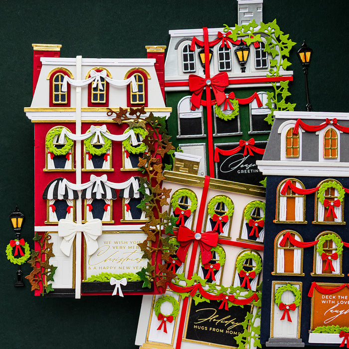 Wrapped Up City Holiday Etched Dies by Yana Smakula