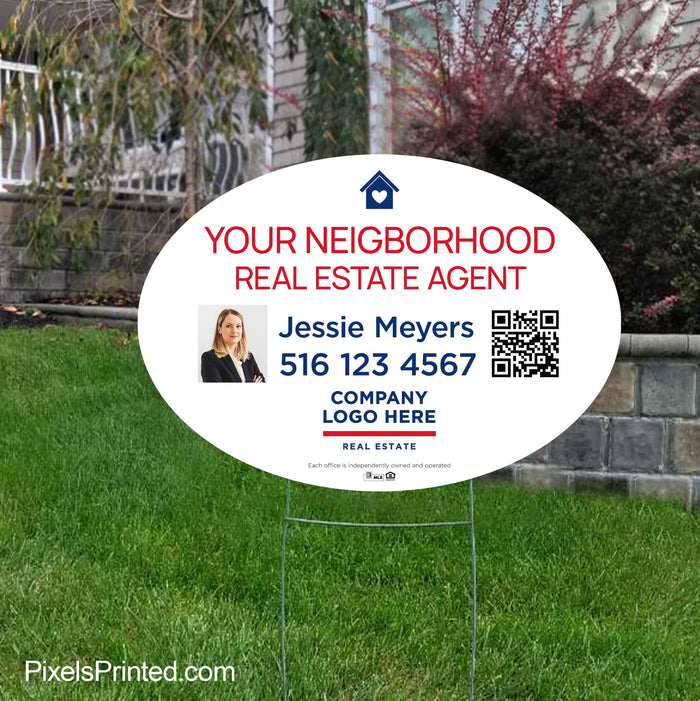your neighborhood agent yard sign yard signs PixelsPrinted