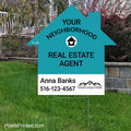 your neighborhood real estate agent yard sign PixelsPrinted